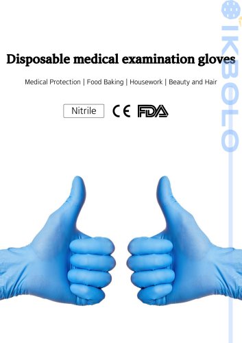 nitrile gloves / medical / PVC / powder-free