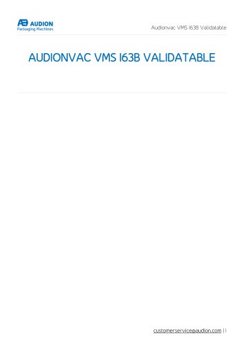 AUDIONVAC VMS 163B