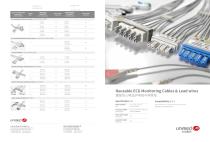 Reusable ECG Monitoring Cables & Lead wires