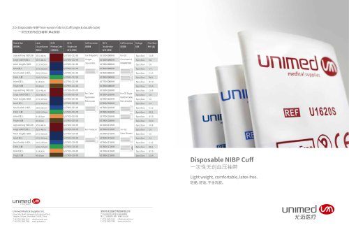 Unimed Disposable NIBP Cuff