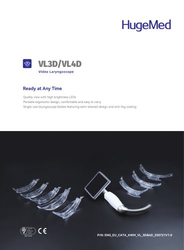 HugeMed VL3D/4D Video Laryngoscope