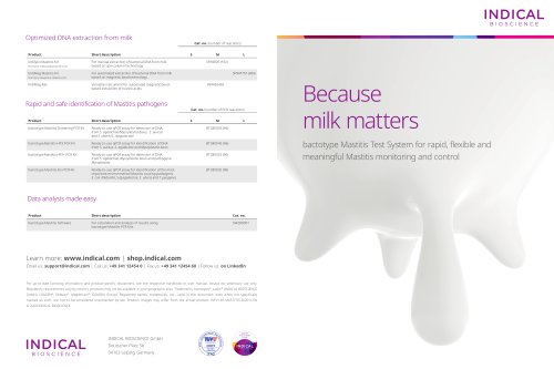 bactotype Mastitis Test System