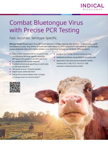 Combat Bluetongue Virus with Precise PCR Testing
