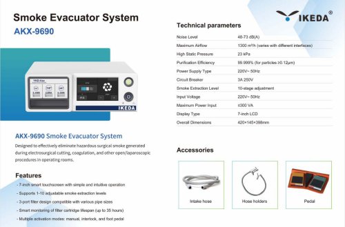 IKEDA AKX-9690 Smoke Evacuator System
