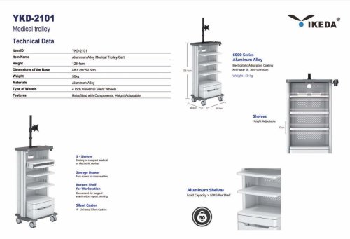 IKEDA YKD-2101 Medical Trolley