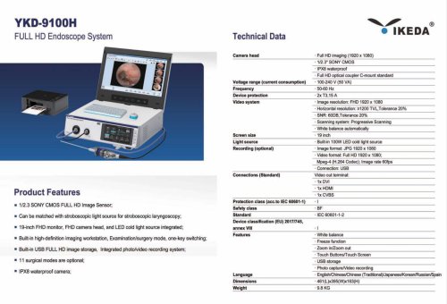 IKEDA YKD-9100H FULL HD Endoscope System