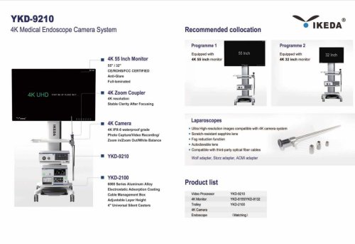 IKEDA YKD-9210 4K Surgical Camera Endoscope Camera System