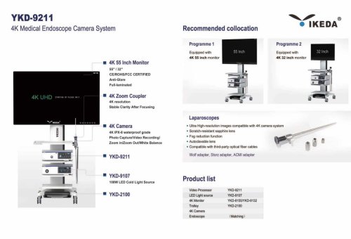 IKEDA YKD-9211 4K Ultra HD Medical Endoscope Camera System