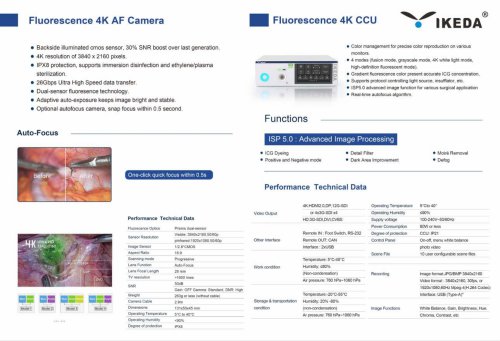 IKEDA YKD-9221 4KNIR/ICG Fluorescence Endoscope Camera System