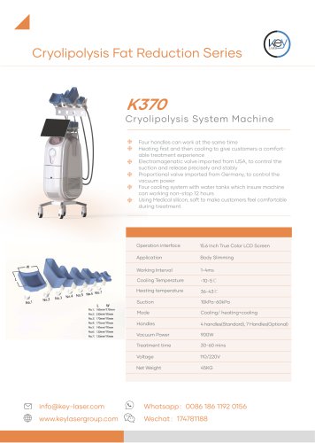 Cryolipolysis System Machine-K370
