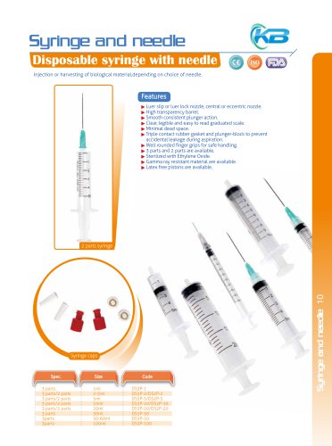 Syringe and needle