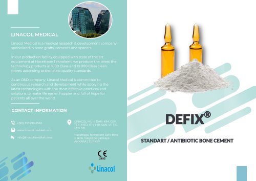 Defix® Radiopaque Bone Cement Standart/Antibiotic