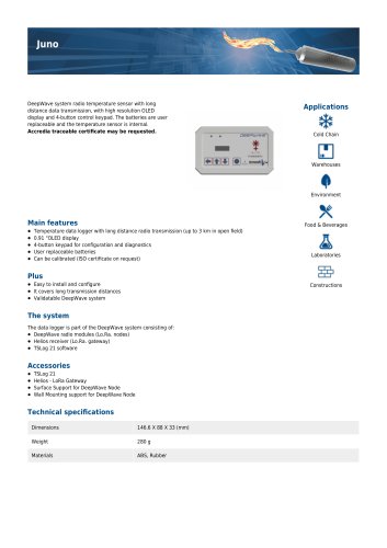 Juno data sheet