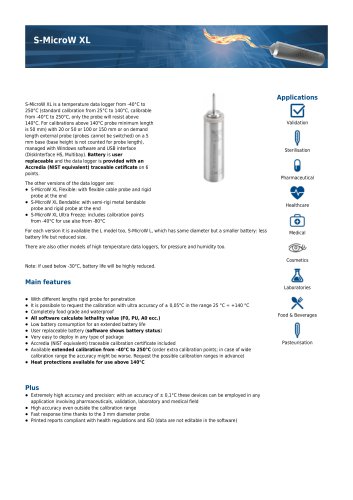 S-Micro W XL data sheet