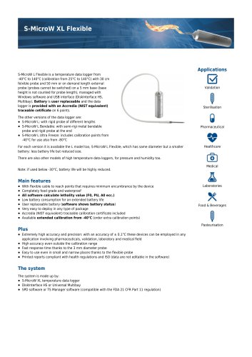 S-Micro W XL Flexible data sheet