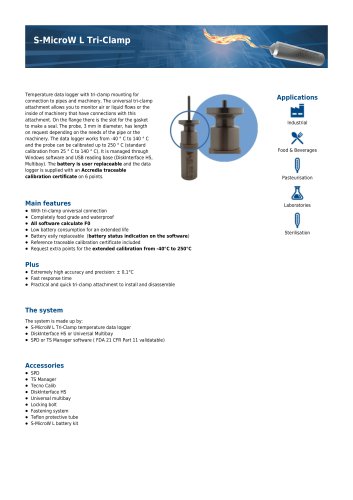 S-MicroW L Tri-Clamp data sheet