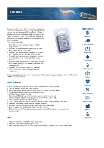 TempNFC reusable data sheet