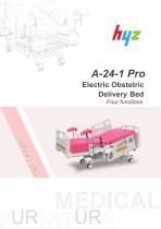 Electric obstetric hospital bed