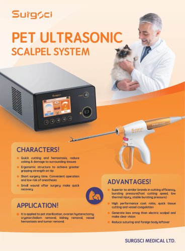 SurgSci- Pet Ultrasonic Scalpel System