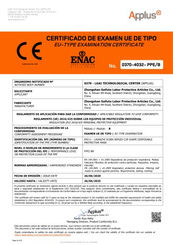 ENAC Certification of 9108A K9211