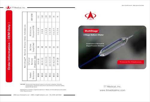 MultiStage® 3 Stage Balloon Dilatation Catheter