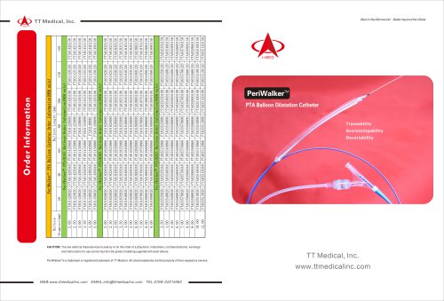 Periwalker® PTA Balloon Dilatation Catheter