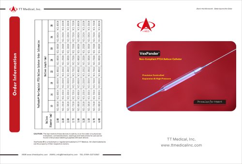 VexPander®-Non compliant PTCA Balloon catheter