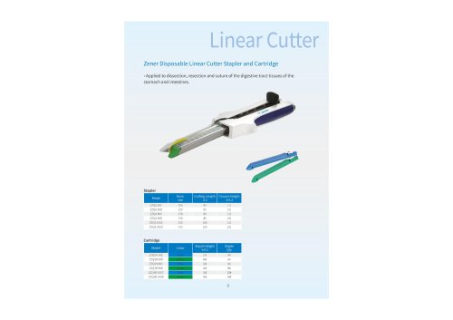 Disposable Linear Cutter Stapler - Zener