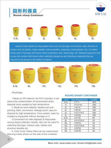 HWTAI Sharp Container & Medical container 2023