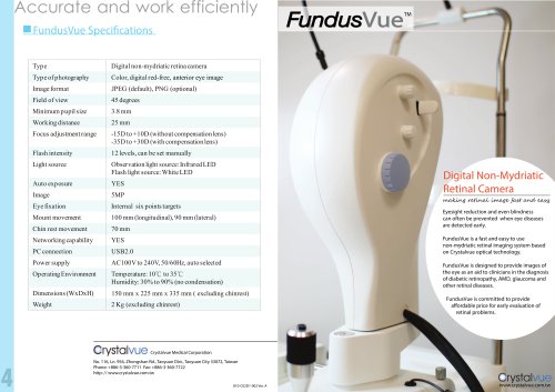 Crystalvue FundusVue