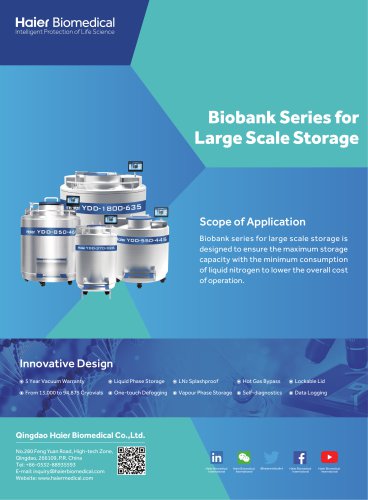 Biobank Series for Large Scale Storage