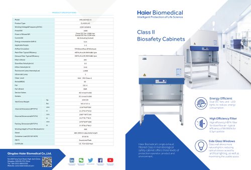 Biological Safety Cabinet HR1200-IIA2-S