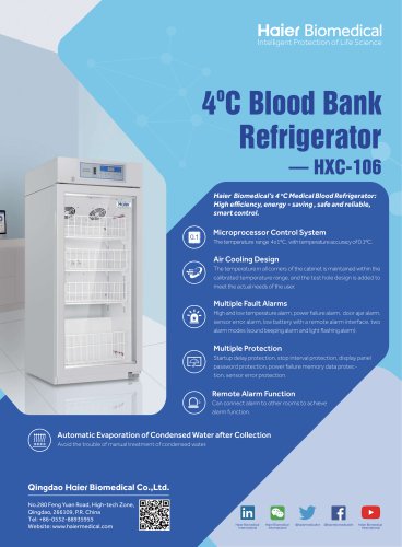 Blood Refrigerator HXC-106