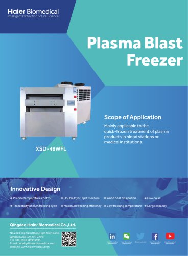 Haier Plasma Blast Freezer XSD-48WFL