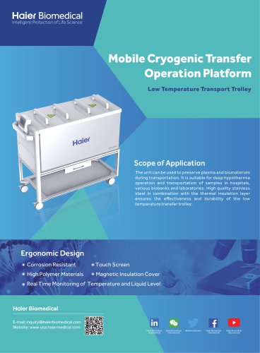 Low Temperature Transport Trolley