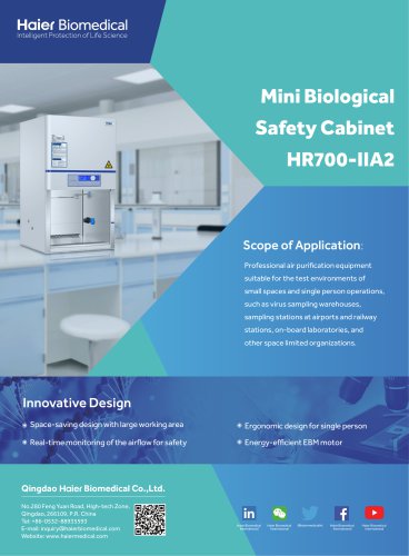 Mini Biological Safety Cabinet HR700-IIA2