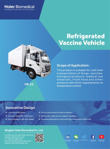 Refrigerated Vaccine Vehicle