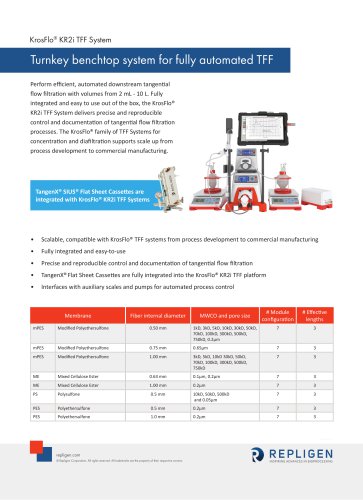 KrosFlo&reg; KR2i TFF System   