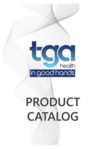 TGA PRODUCT CATALOG