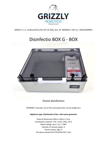 Disinfection G-box