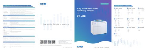 KHB ZY-400 Fully Automatic Clinical Chemistry Analyzer