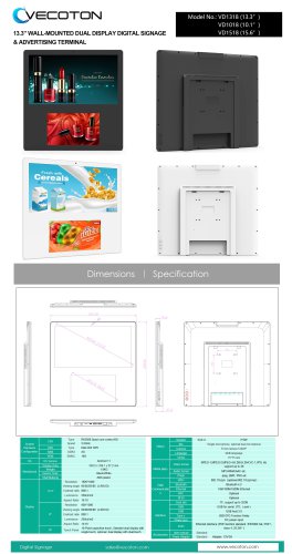 Dual Screen Android Digital Signage