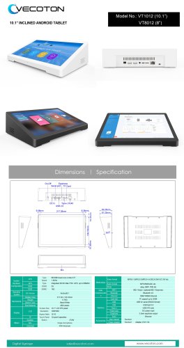 Inclined Android Tablet For nurse Station