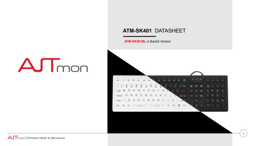 ATM-SK401 Medical Keyboard Datasheet