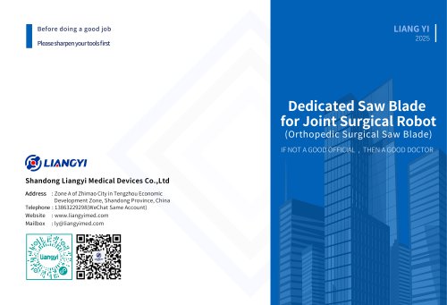 LiangYi Dedicated Saw Blade for Joint Surgical Robot