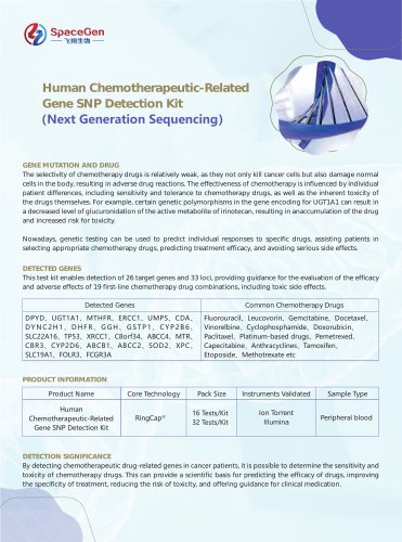 Human Chemotherapeutic-Related Gene SNP Detection Kit