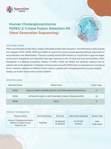 Human Cholangiocarcinoma FGFR1/2/3 Gene Fusion Detection Kit