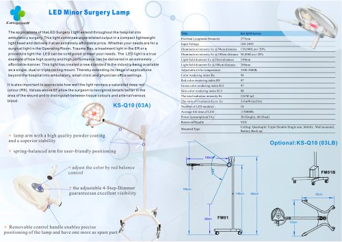 LED examination lamp KS-Q10-03A