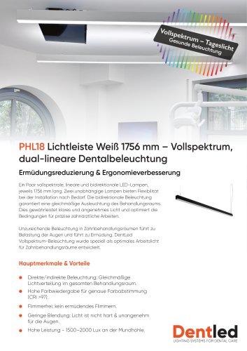 PHL18 Praxisbeleuchtung LED Lines