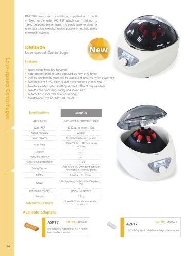 DM0506 Low Speed 15ml*6 Centrifuge